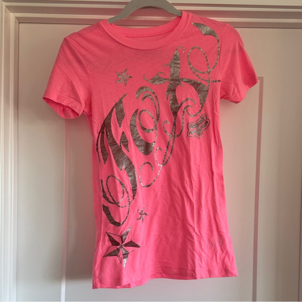 FOX BRAND PINK T-SHIRT - EUC - Picture 3 of 10